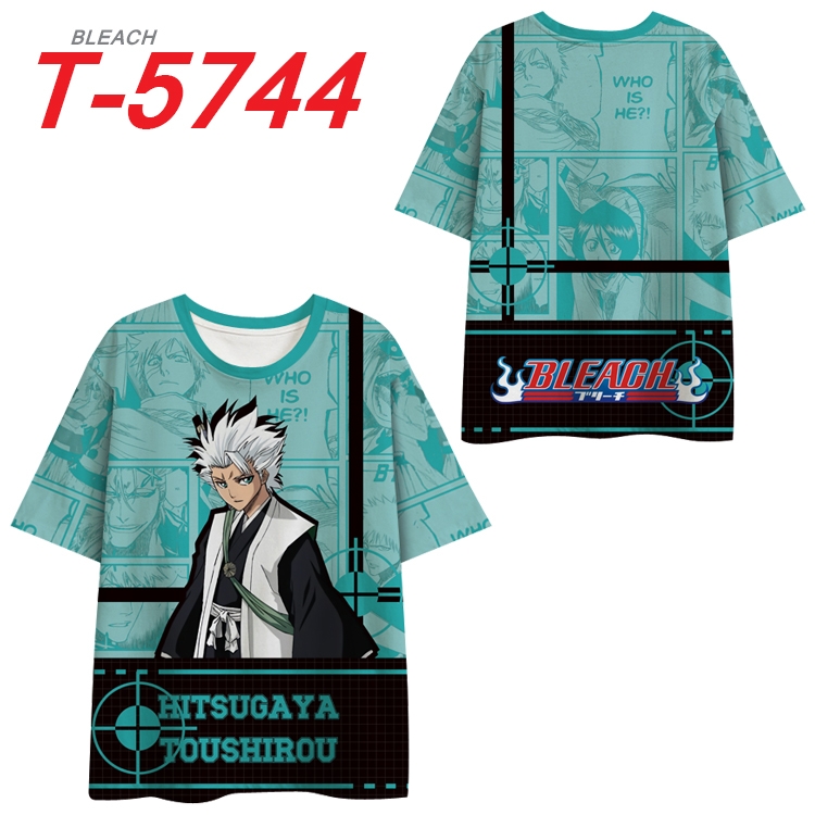 Bleach Anime Full Color Milk Silk Short Sleeve T-Shirt from S to 6XL T-5744