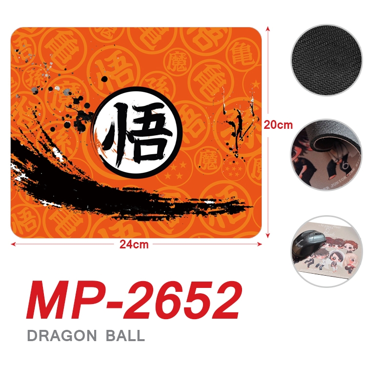 DRAGON BALL Anime Full Color Printing Mouse Pad Unlocked 20X24cm price for 5 pcs MP-2652