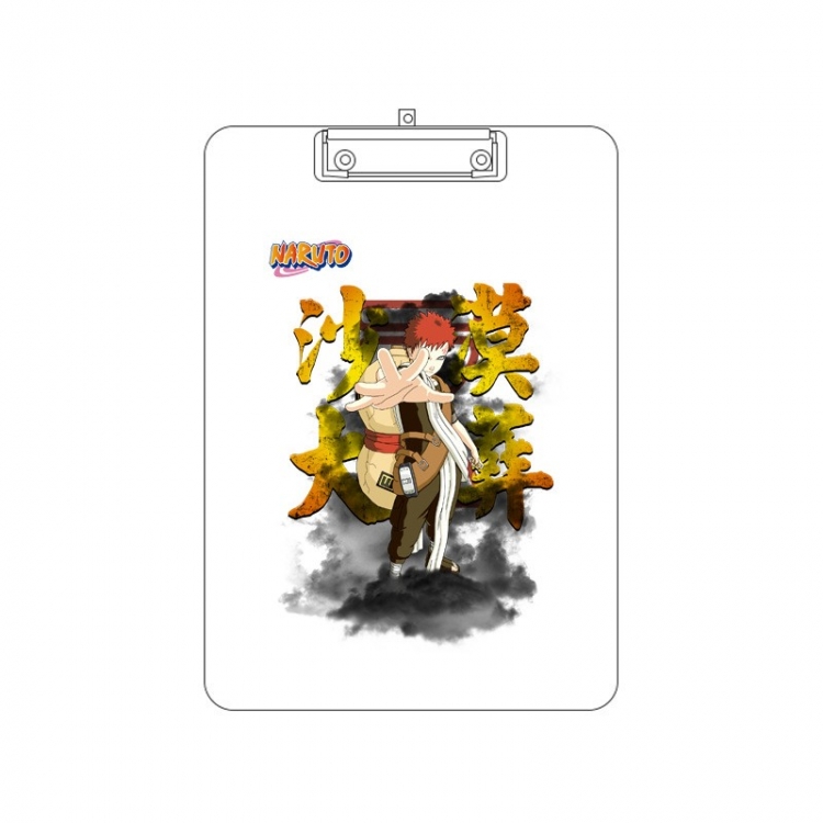 Naruto Double-sided pattern acrylic board clip writing board clip pad 31X22CM price for 2 pcs