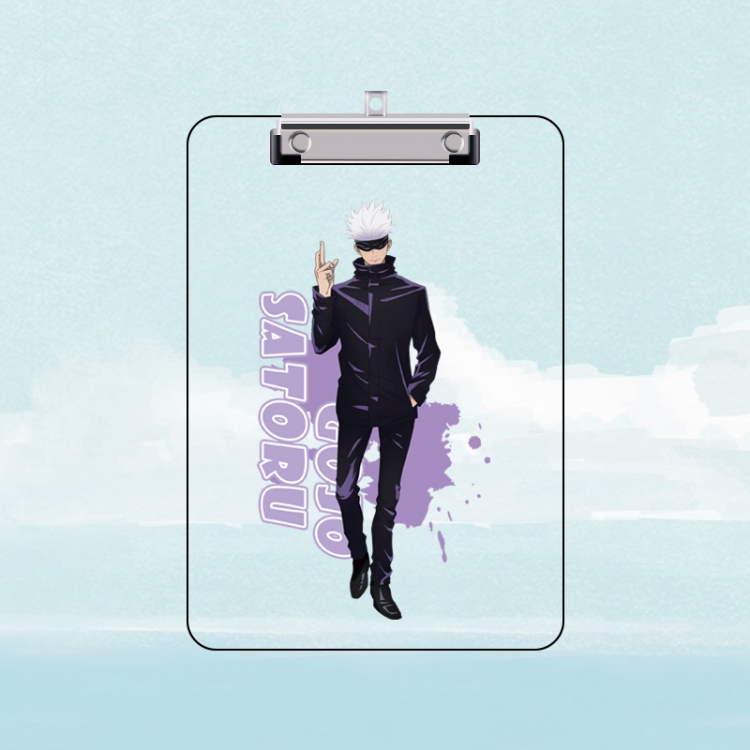 Jujutsu Kaisen Double-sided pattern acrylic board clip writing board clip pad 31X22CM price for 2 pcs