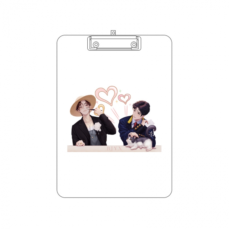 Bo Jun Yi Xiao Double-sided pattern acrylic board clip writing board clip pad 31X22CM price for 2 pcs