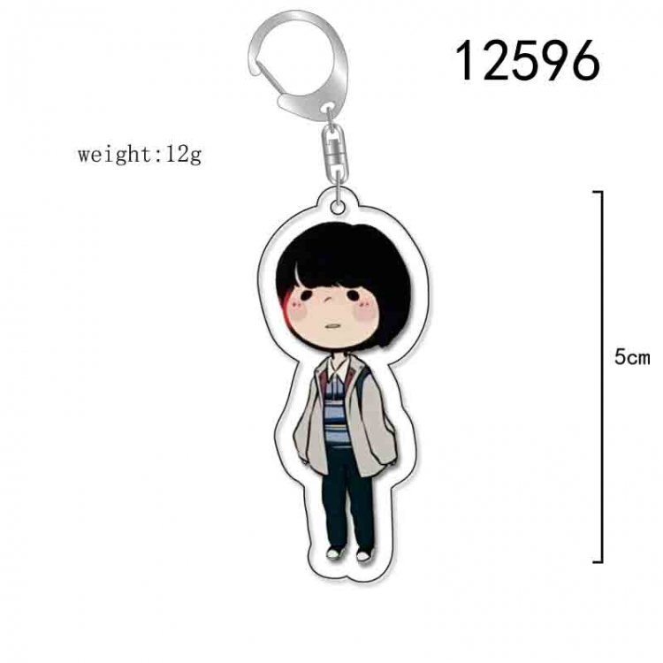 Stranger Things Anime Acrylic Keychain Charm  price for 5 pcs 12596