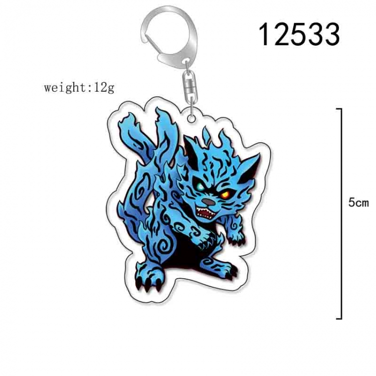 Naruto Anime Acrylic Keychain Charm  price for 5 pcs 12533