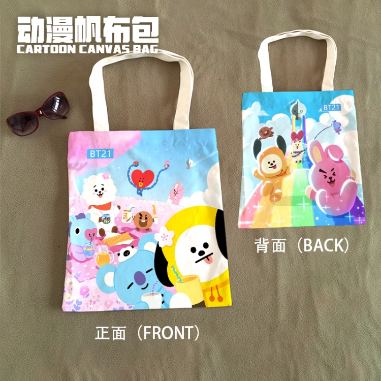 BTS Movie Star Canvas Bag Shoulder Shopping Bag 33x37cm