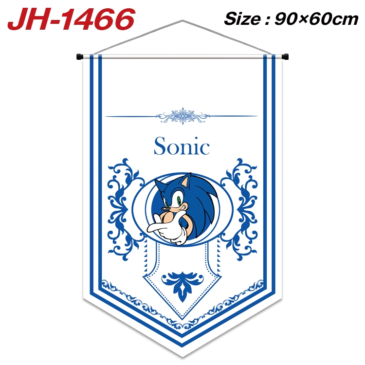 Sonic the Hedgehog Anime Peripheral Full Color Printing Banner 90X60CM JH-1466