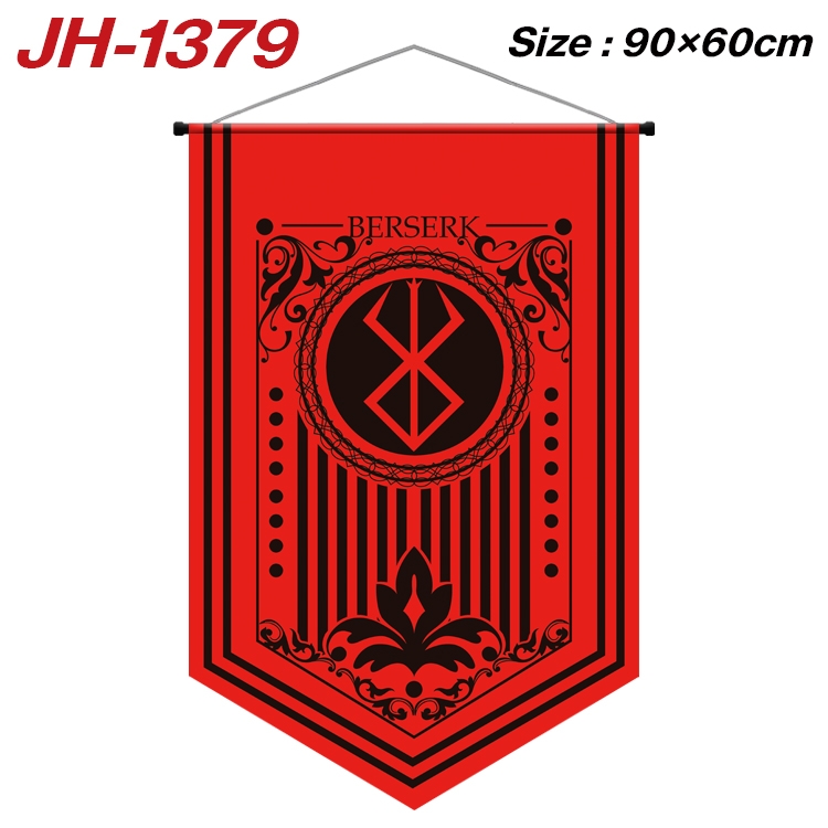 BERSERK and the Band of the Hawk Anime Peripheral Full Color Printing Banner 90X60CM JH-1379