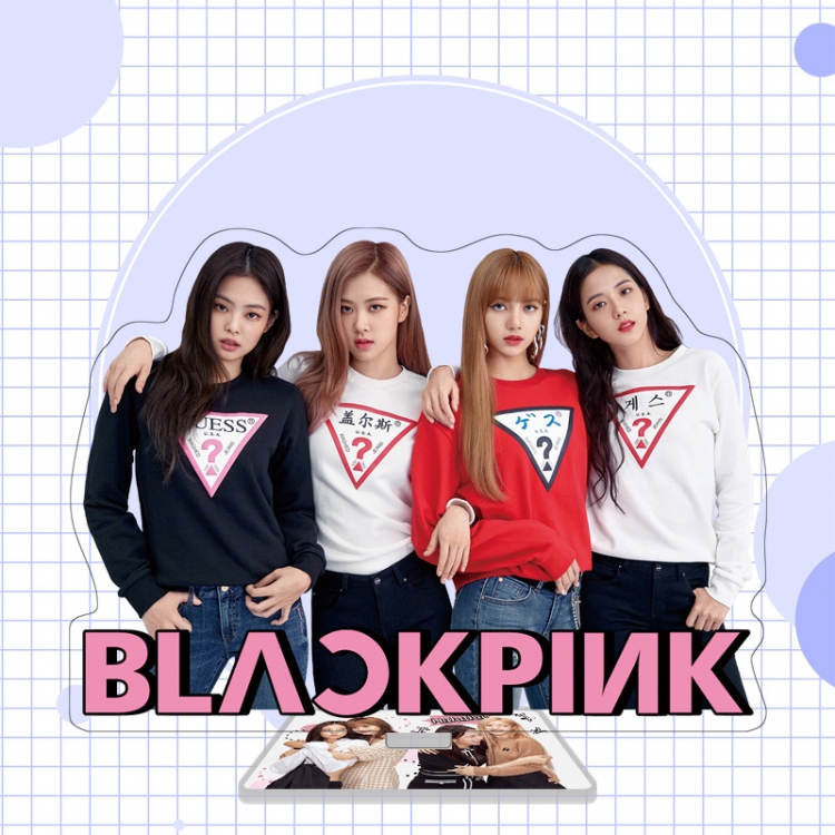 BLACK PINK star character acrylic Standing Plates Keychain 16cm