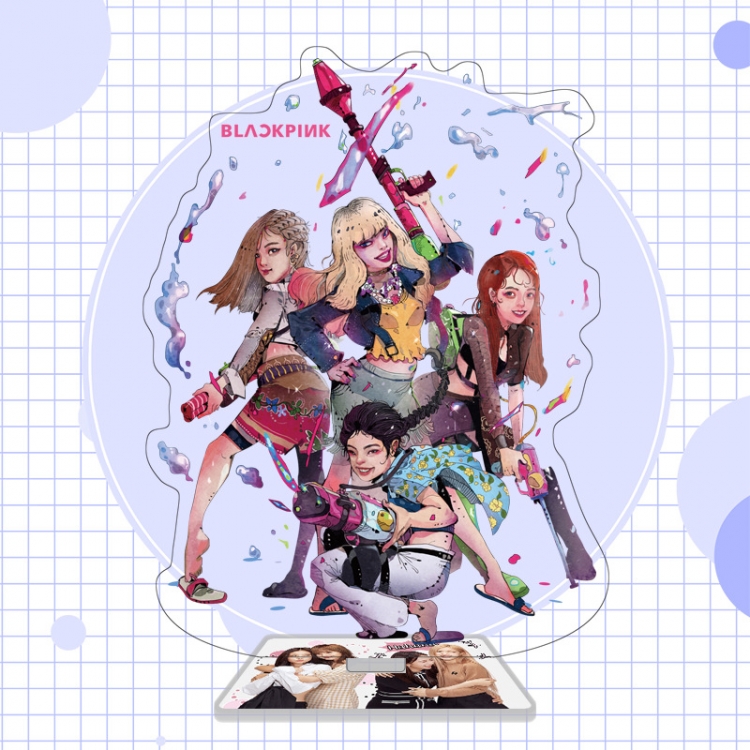 BLACK PINK star character acrylic Standing Plates Keychain 16cm