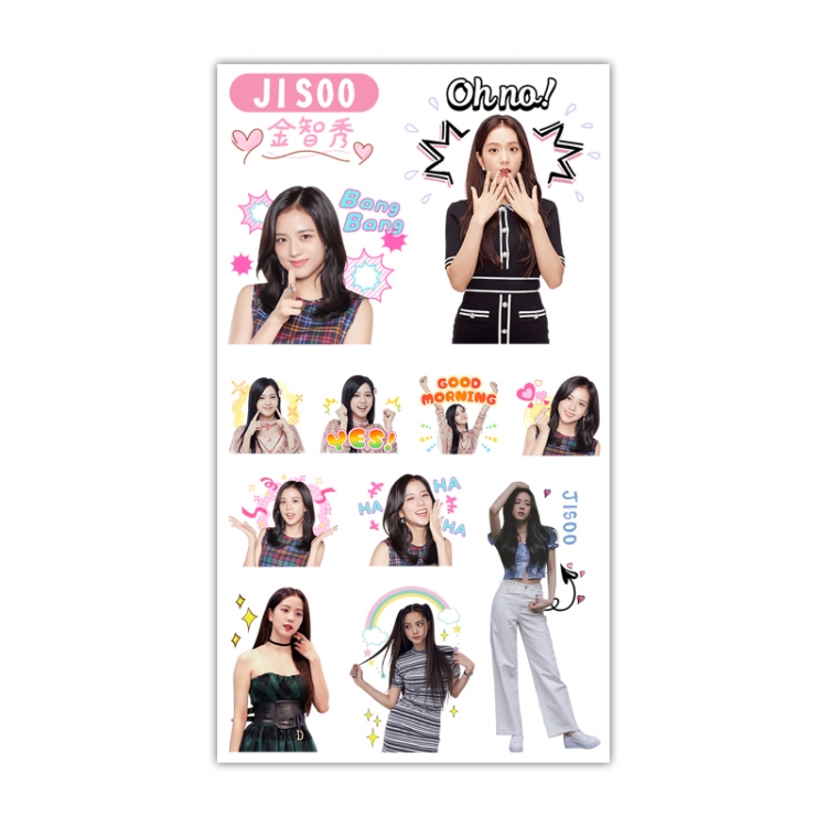 BLACK PINK Mini Tattoo Stickers Personality Stickers 10.6X6.1CM  100 pieces from the batch