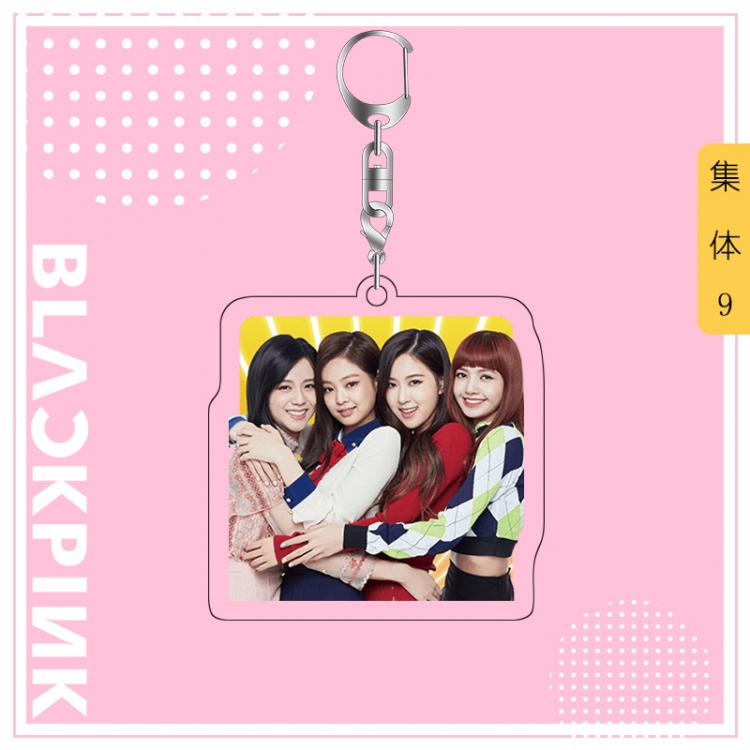 BLACK PINK acrylic pendant bag charm keychain price for 5 pcs