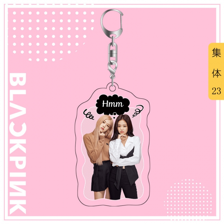 BLACK PINK acrylic pendant bag charm keychain price for 5 pcs