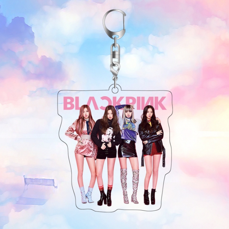 BLACK PINK acrylic pendant bag charm keychain price for 5 pcs