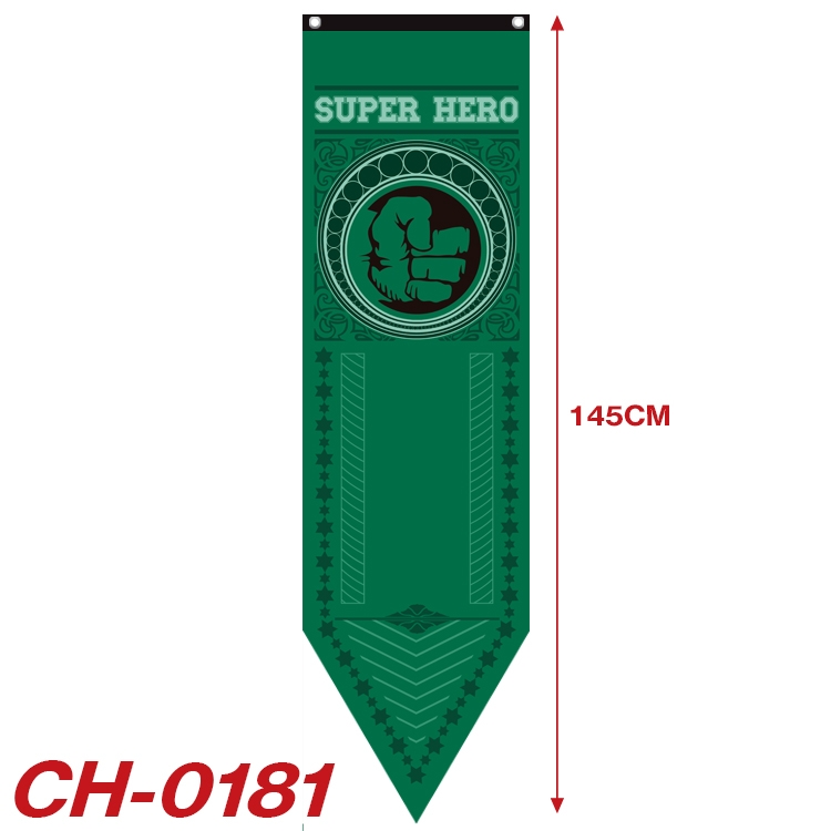 Super hero Movie star full color printing banner 40x145CM CH-0181