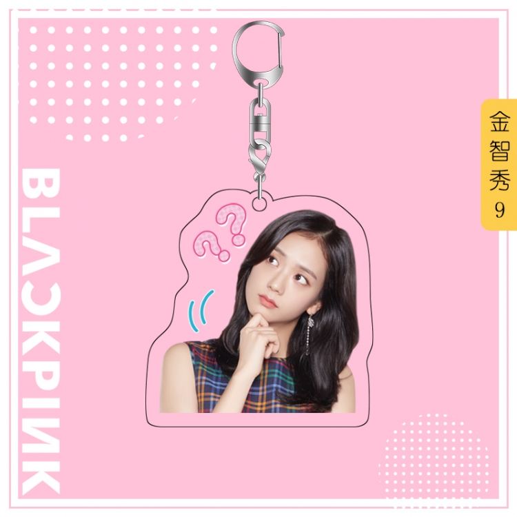 BLACK PINK acrylic pendant bag charm keychain price for 5 pcs