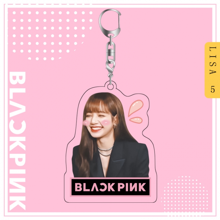 BLACK PINK acrylic pendant bag charm keychain price for 5 pcs