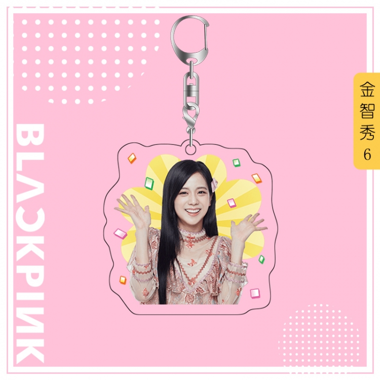 BLACK PINK acrylic pendant bag charm keychain price for 5 pcs