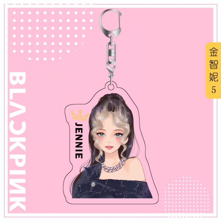 BLACK PINK acrylic pendant bag charm keychain price for 5 pcs