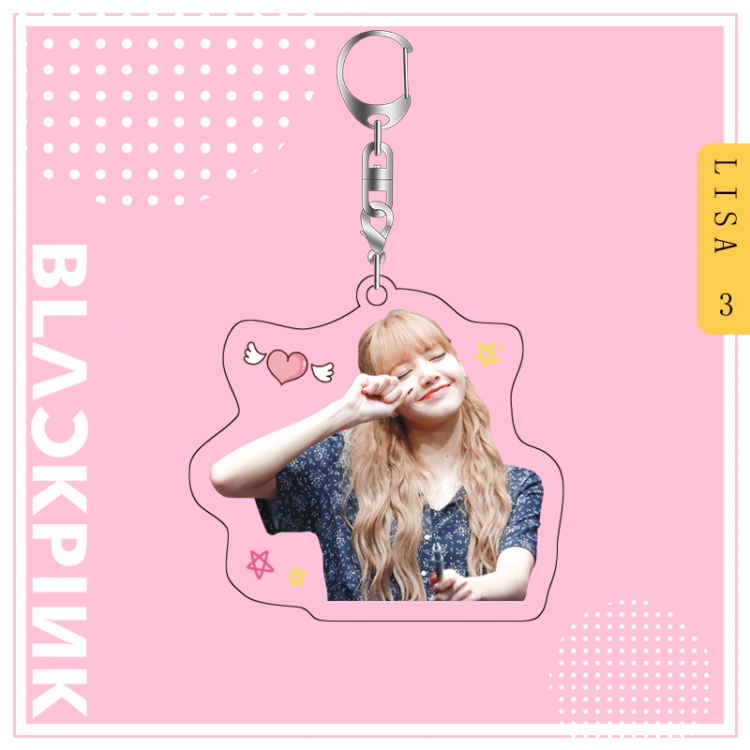 BLACK PINK acrylic pendant bag charm keychain price for 5 pcs