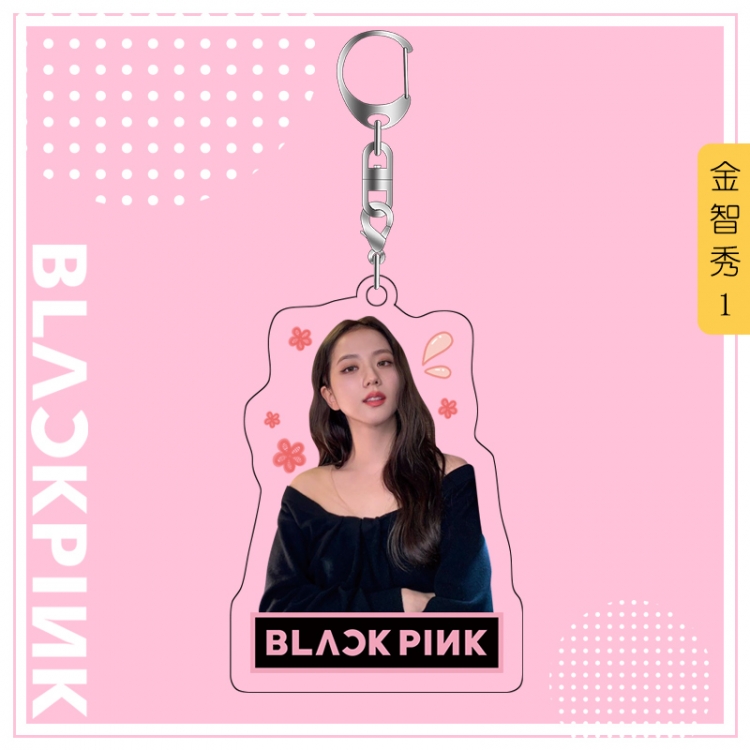 BLACK PINK acrylic pendant bag charm keychain price for 5 pcs