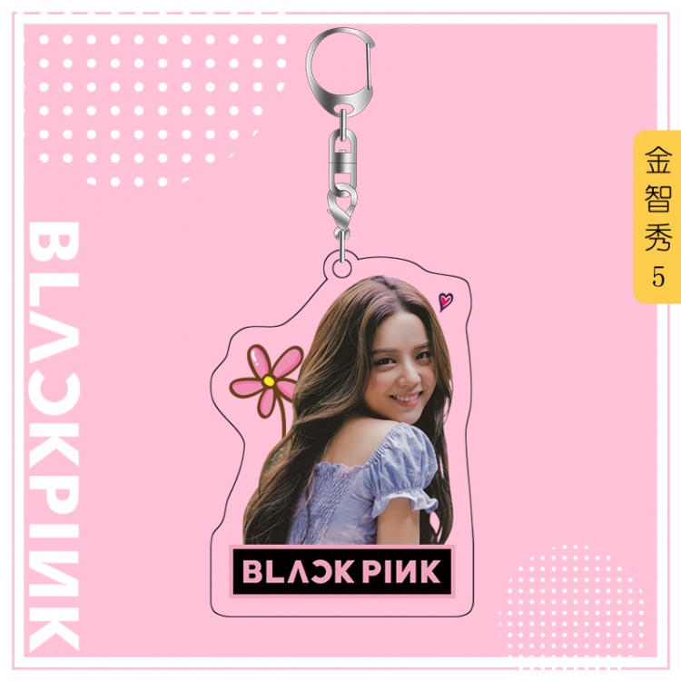 BLACK PINK acrylic pendant bag charm keychain price for 5 pcs