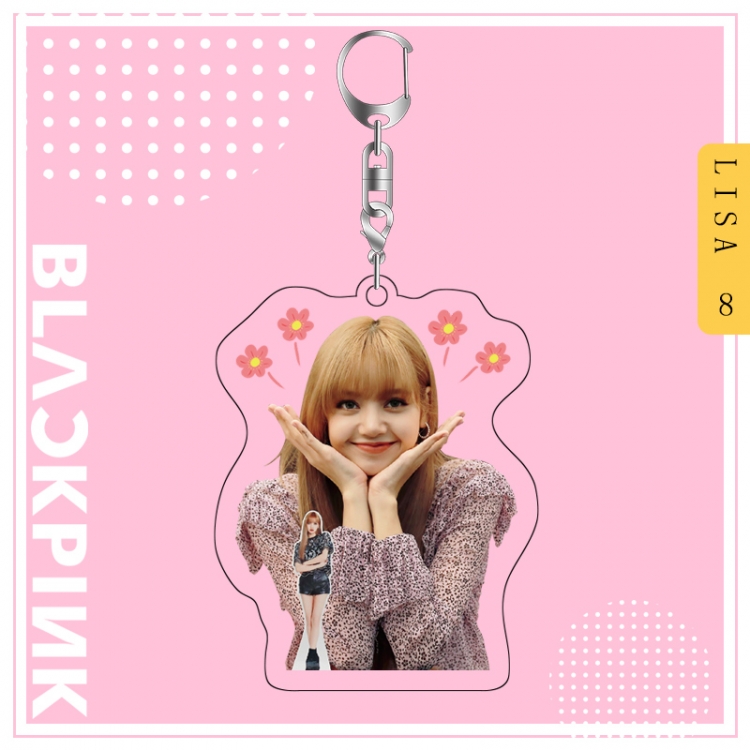 BLACK PINK acrylic pendant bag charm keychain price for 5 pcs