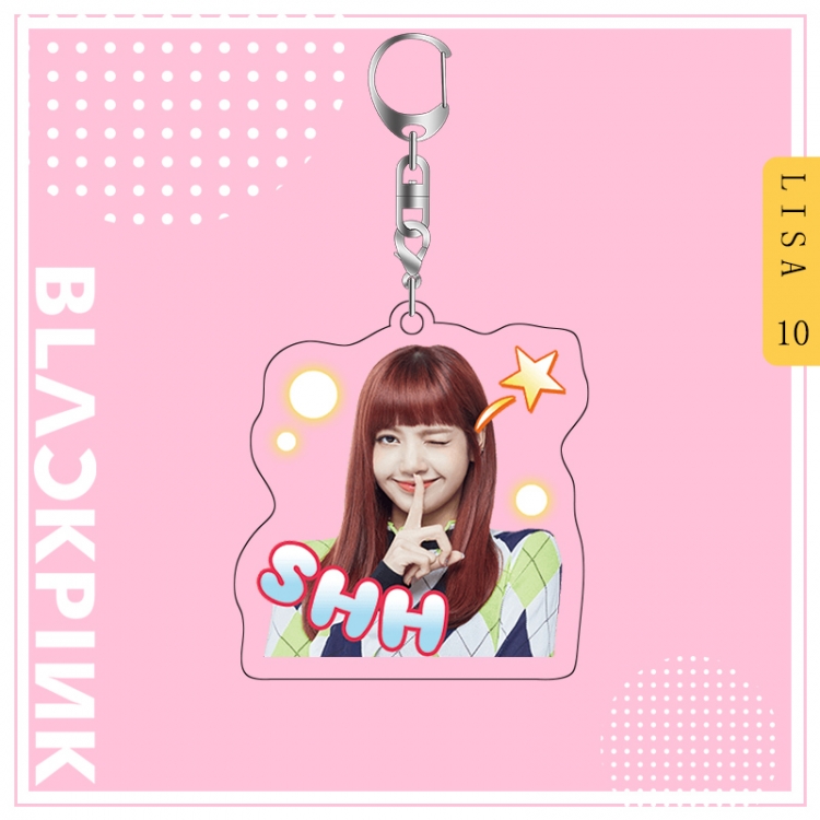 BLACK PINK acrylic pendant bag charm keychain price for 5 pcs