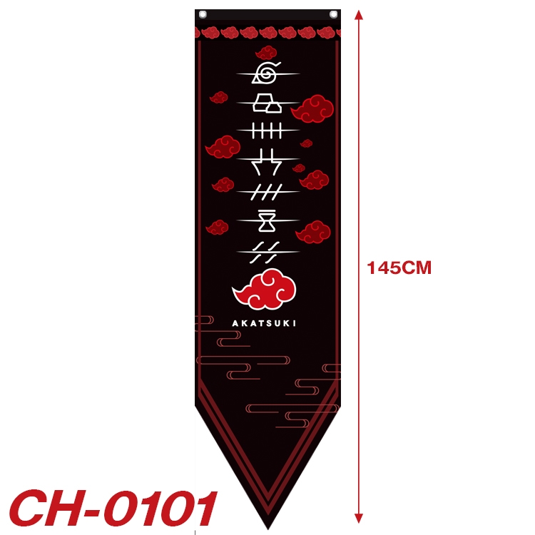 Naruto Anime Peripheral Full Color Printing Banner 40x145CM CH-0101