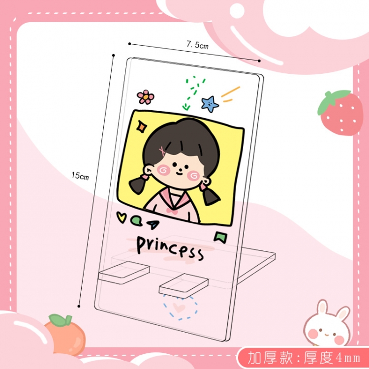   Card Captor Sakura Cartoon Double Sided Acrylic Thickened Mobile Phone Holder 15X7.5CM price for 5 pcs