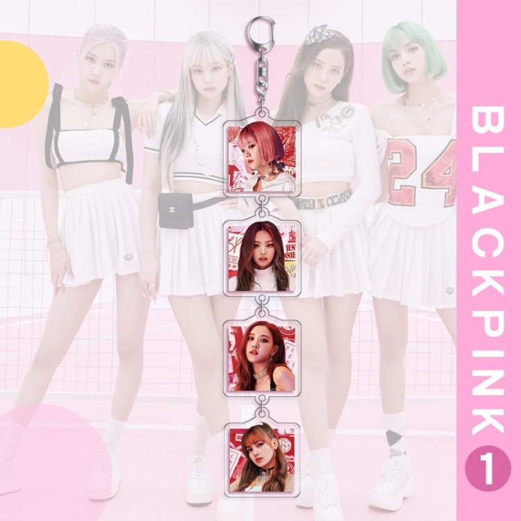 BLACK PINK  star character Pendant Acrylic Keychain Ornament 16cm price for 5 pcs