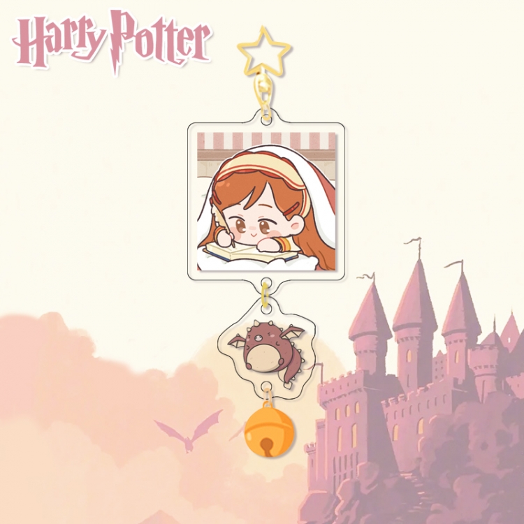 Harry Potter Colorful Bell Pendant Keychain Acrylic Pendant price for 5 pcs
