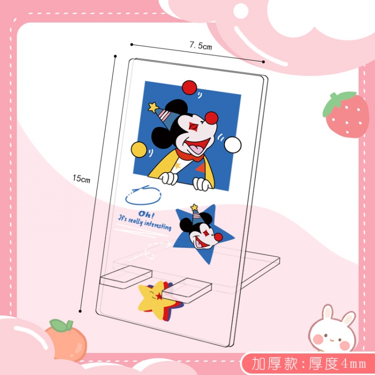 Cartoon Double Sided Acrylic Thickened Mobile Phone Holder 15X7.5CM price for 5 pcs