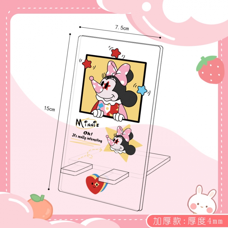 Cartoon Double Sided Acrylic Thickened Mobile Phone Holder 15X7.5CM price for 5 pcs