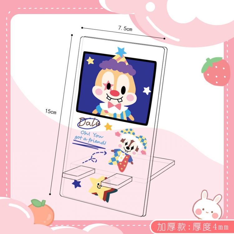Cartoon Double Sided Acrylic Thickened Mobile Phone Holder 15X7.5CM price for 5 pcs