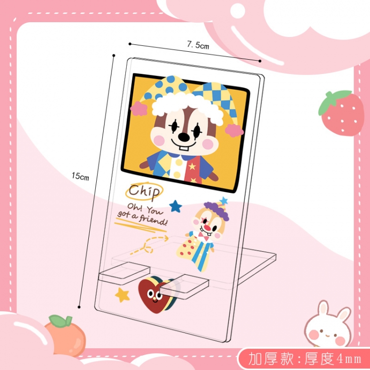 Cartoon Double Sided Acrylic Thickened Mobile Phone Holder 15X7.5CM price for 5 pcs