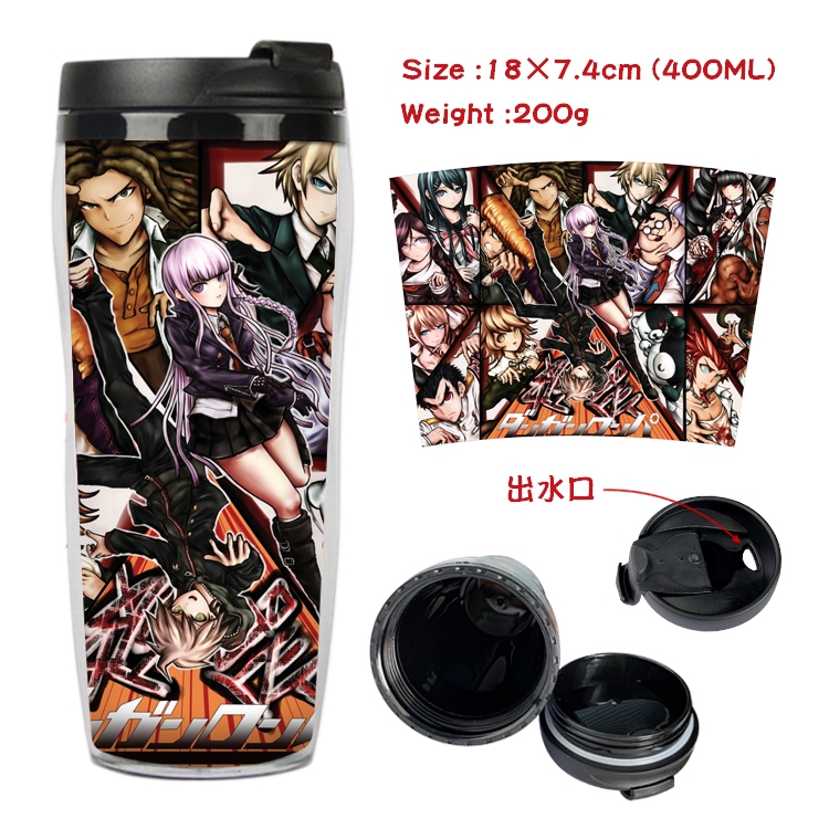 Dangan-Ronpa Anime Starbucks Leakproof Insulated Cup 18X7.4CM 400ML