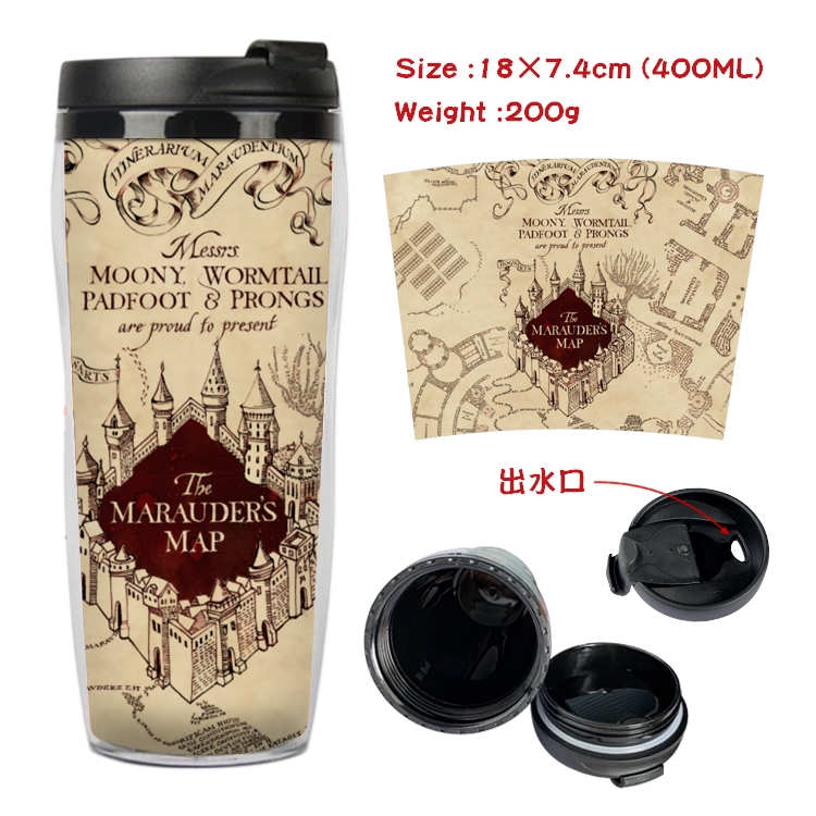 Harry Potter Anime Starbucks Leakproof Insulated Cup 18X7.4CM 400ML