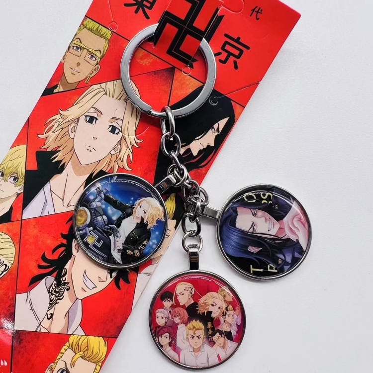Tokyo Revengers Anime Cartoon 3 Pendant metal  Keychain Bag Pendant