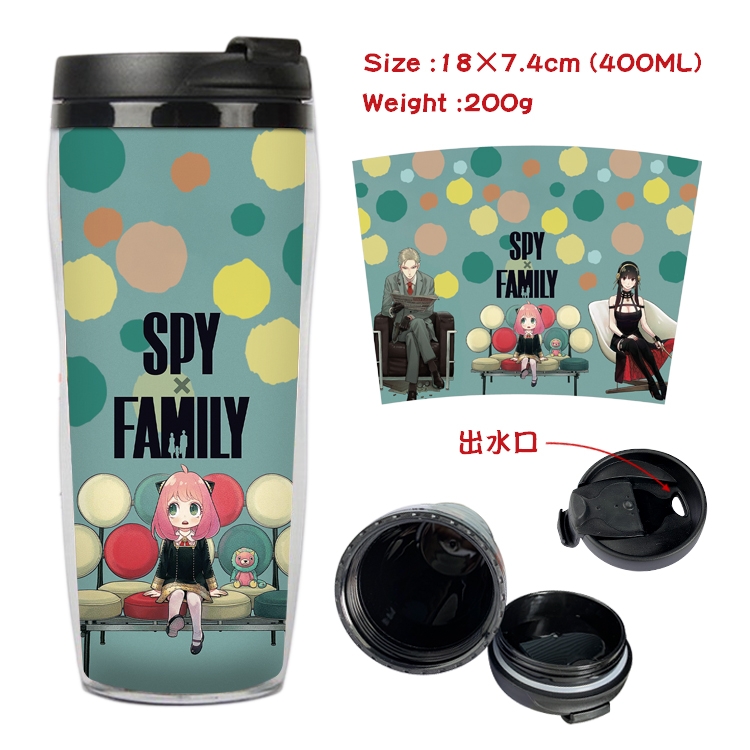 SPY×FAMILY Anime Starbucks Leakproof Insulated Cup 18X7.4CM 400ML