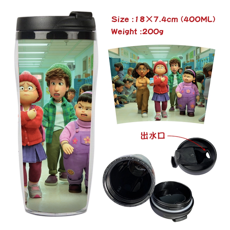 Turning Red  Anime Starbucks Leakproof Insulated Cup 18X7.4CM 400ML