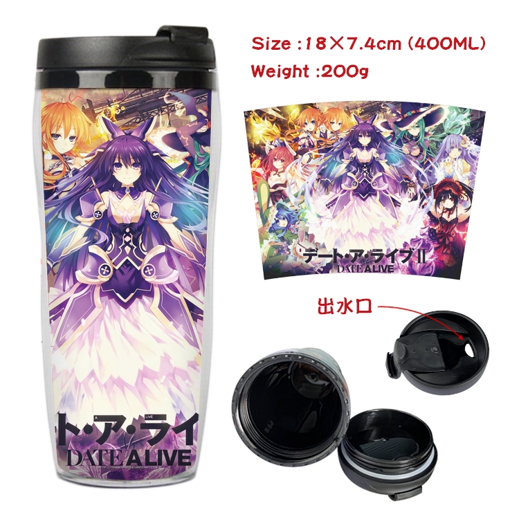 Date-A-Live Anime Starbucks Leakproof Insulated Cup 18X7.4CM 400ML