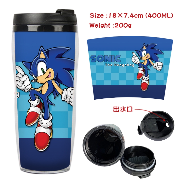 Sonic the Hedgehog Anime Starbucks Leakproof Insulated Cup 18X7.4CM 400ML