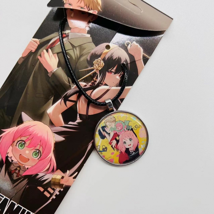 SPY×FAMILY Anime peripheral leather rope necklace pendant jewelry price for 5 pcs