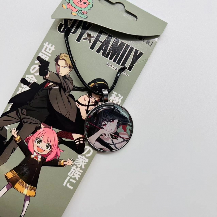SPY×FAMILY Anime peripheral leather rope necklace pendant jewelry price for 5 pcs  4206
