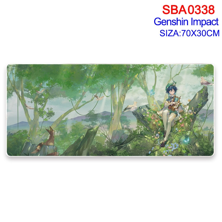 Genshin Impact Anime peripheral edge lock mouse pad 70X30cm  SBA-338