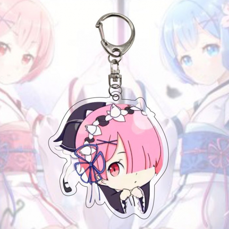 Re:Zero kara Hajimeru Isekai Seikatsu Anime Acrylic Keychain Charm price for 5 pcs 12660