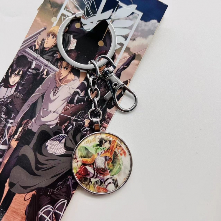 Shingeki no Kyojin Anime peripheral metal keychain pendant 3637 price for 5 pcs