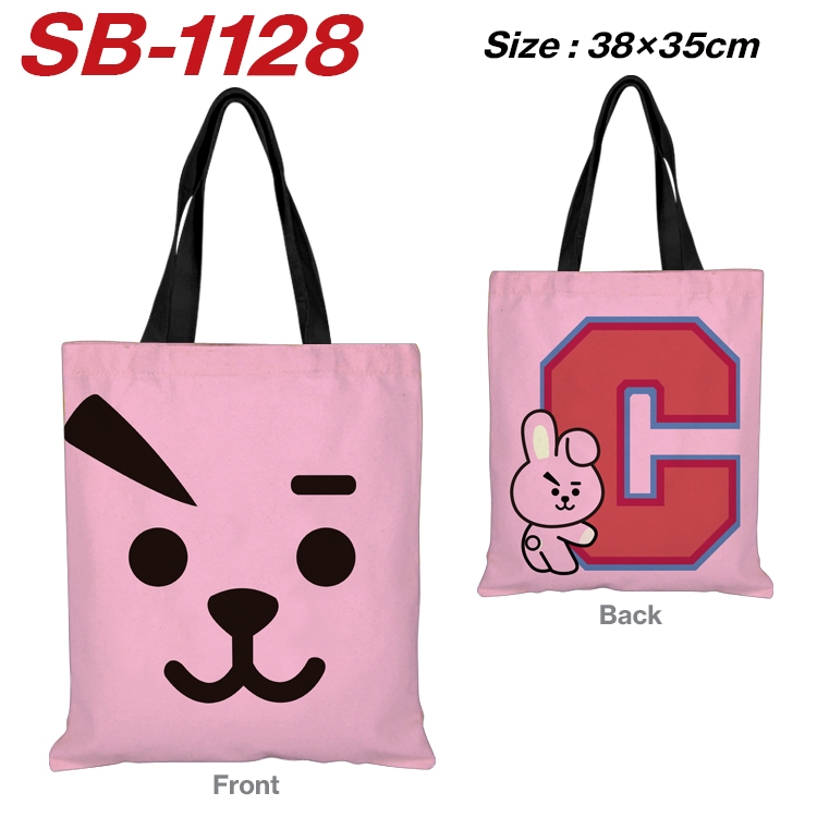 BTS Canvas Tote Shoulder Bag Tote Shopping Bag 38X35CM SB-1128