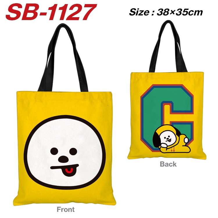 BTS Canvas Tote Shoulder Bag Tote Shopping Bag 38X35CM SB-1127
