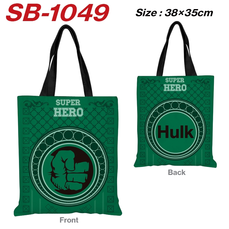 Super hero Canvas Tote Shoulder Bag Tote Shopping Bag 38X35CM  SB-1049