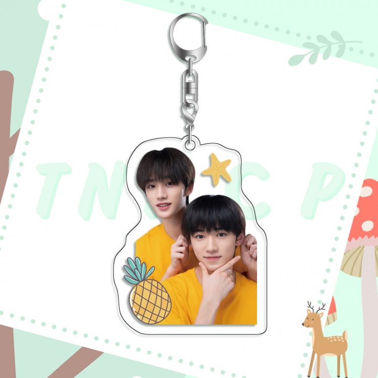 TNT acrylic pendant bag charm keychain price for 5 pcs
